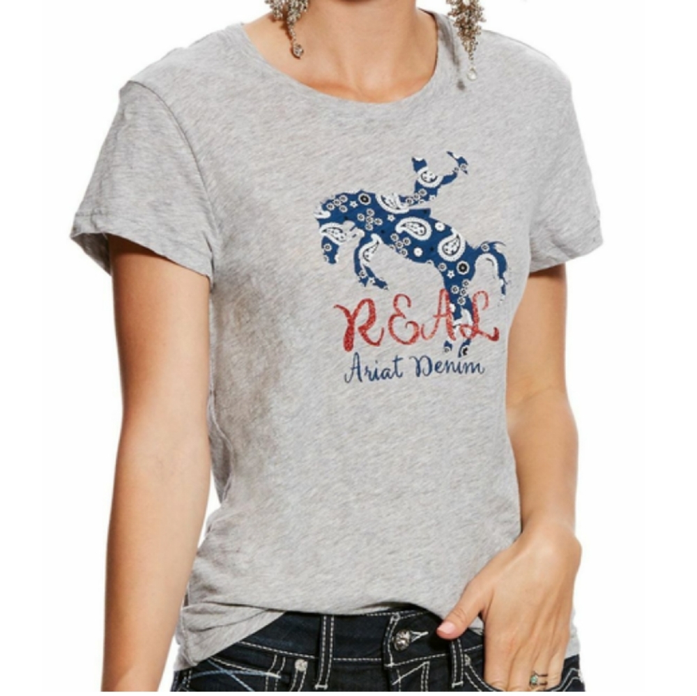 Ariat wmns grey t-shirt S brand new